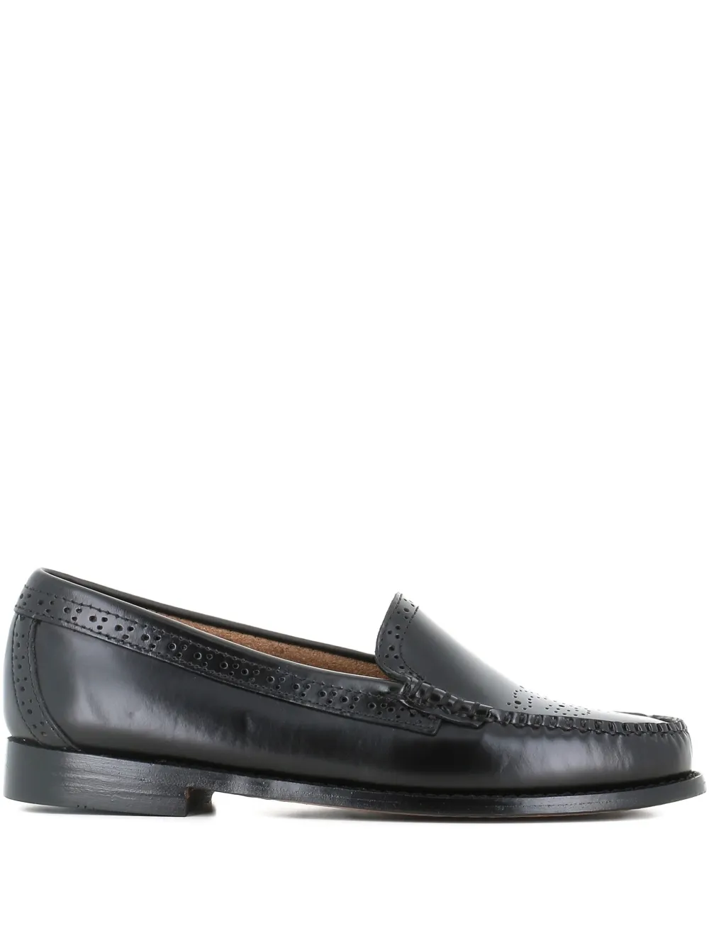 G.h. Bass & Co. Brogue Detail Loafer In Animal Print