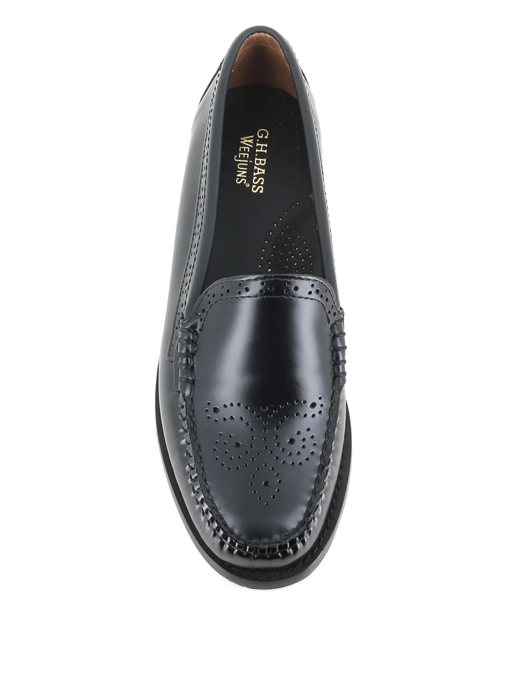 G.h. Bass & Co. Brogue Detail Loafer In Animal Print