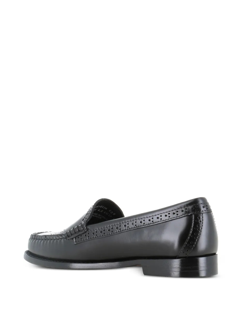 G.H. Bass & Co. Loafers met brogue detail Zwart