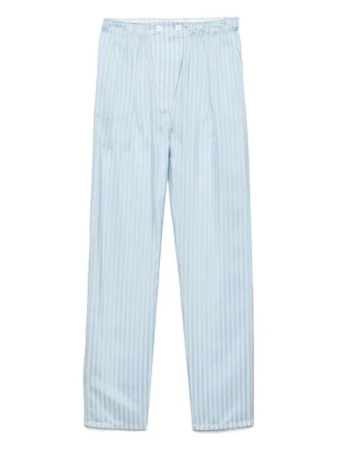 Prada striped silk trousers