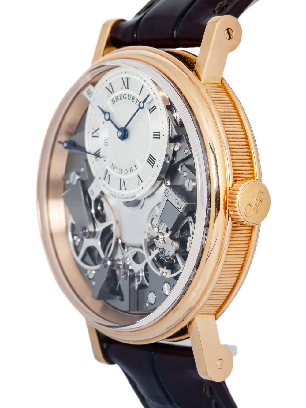 Pre-owned Breguet Tradition Seconde Rétrograde 40mm In Silver