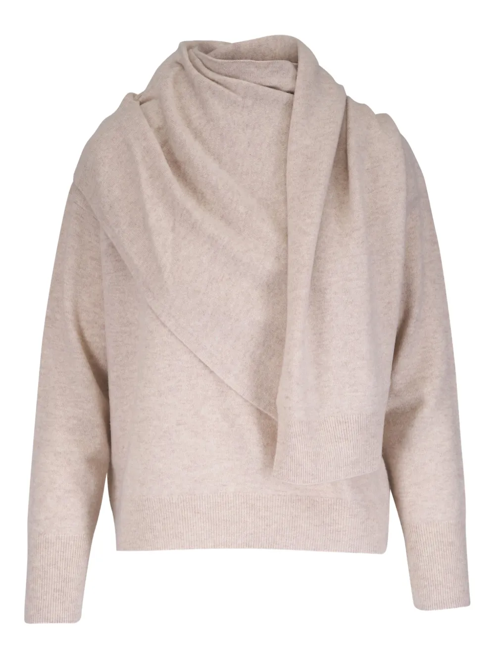 Vince Draped Sweater In Neutral