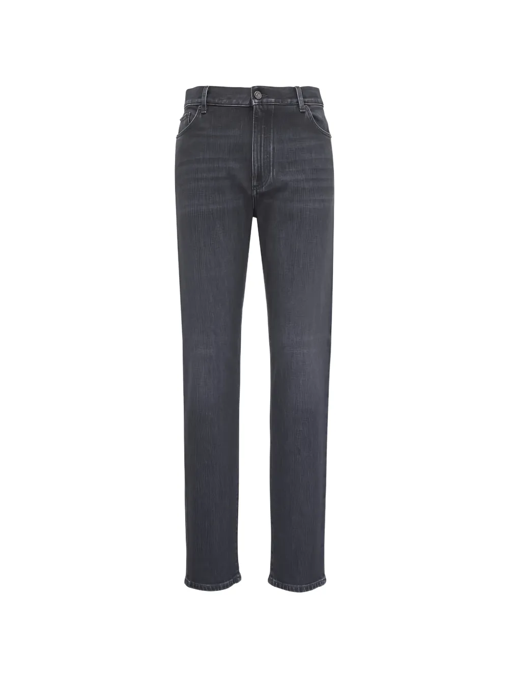 Zegna Jeans con applicazione logo - Grigio