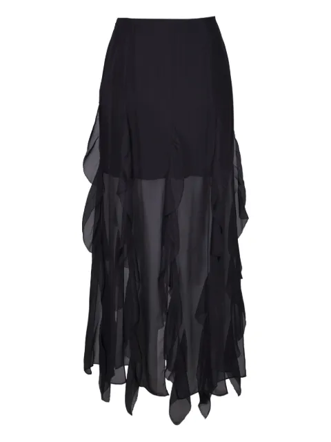 Veronica Beard Ava ruffled-detail midi skirt