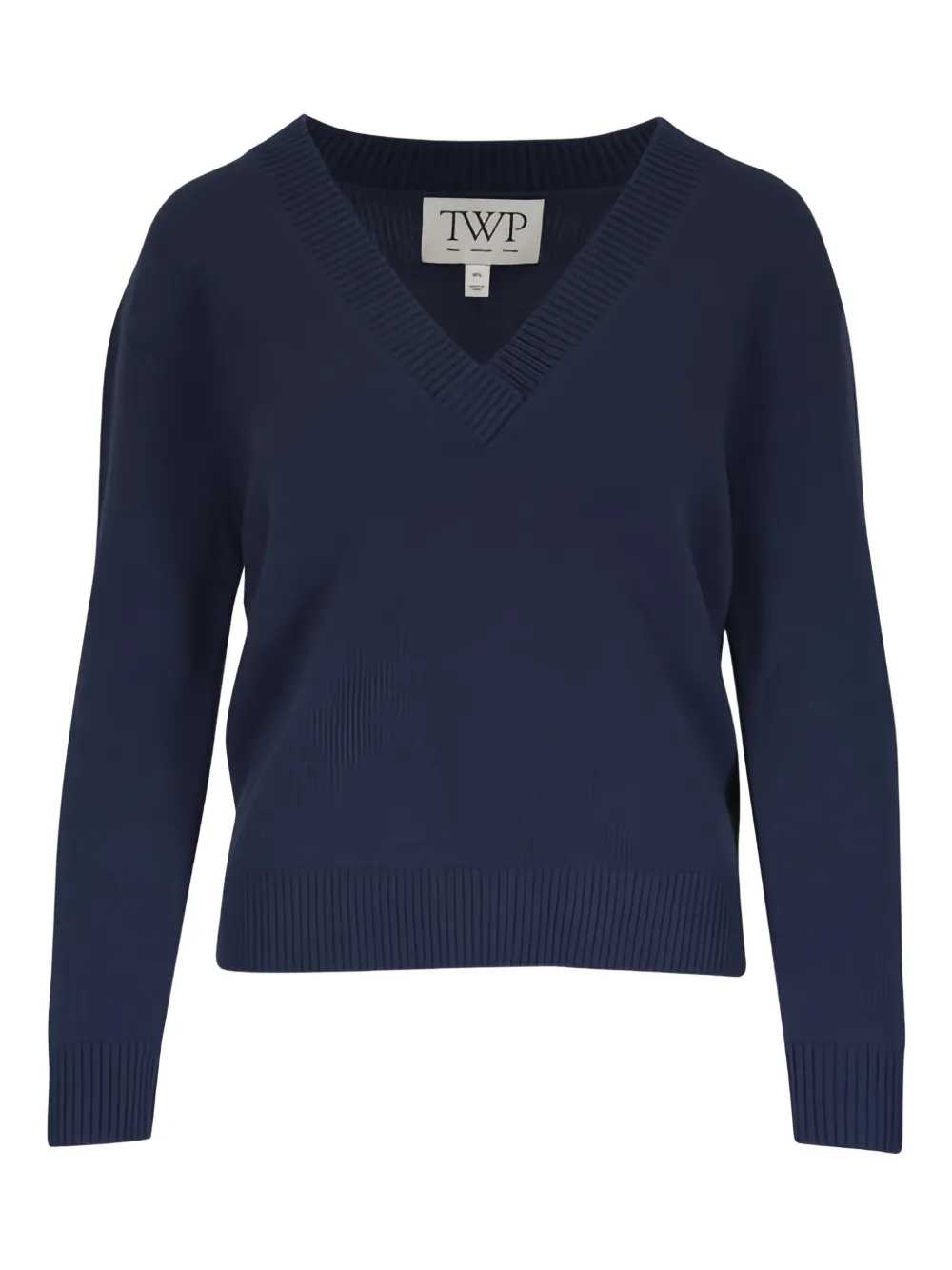 TWP V-neck long-sleeve sweater - Blue