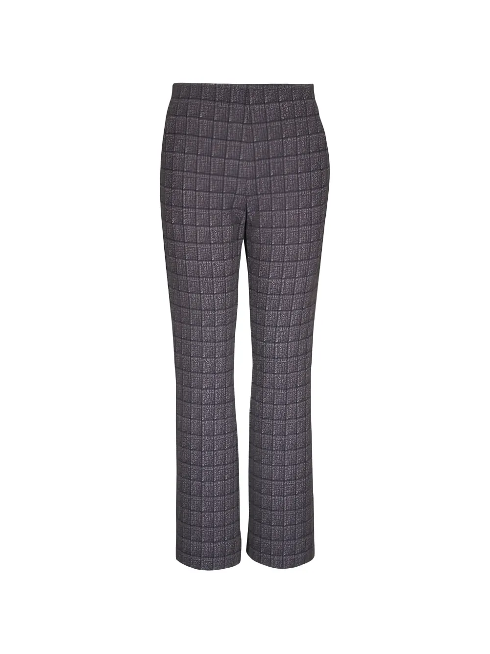 Odeeh check-pattern straight-leg trousers - Grau