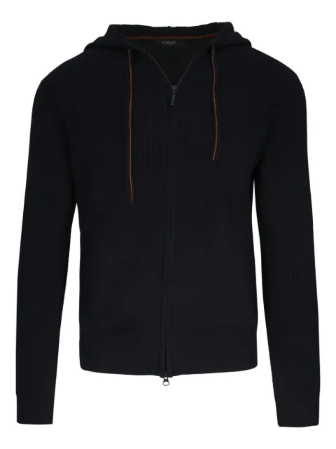 Kinross Cashmere zip-up hoodid