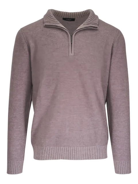 Kinross Cashmere zip collar sweater