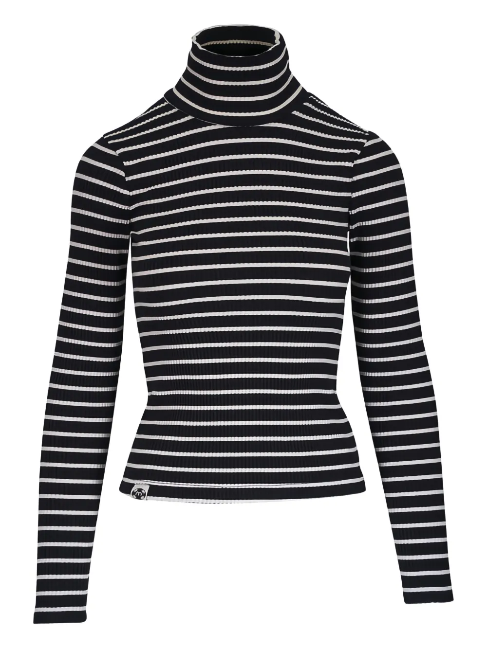 MOTHER Hickey striped-pattern top - Nero