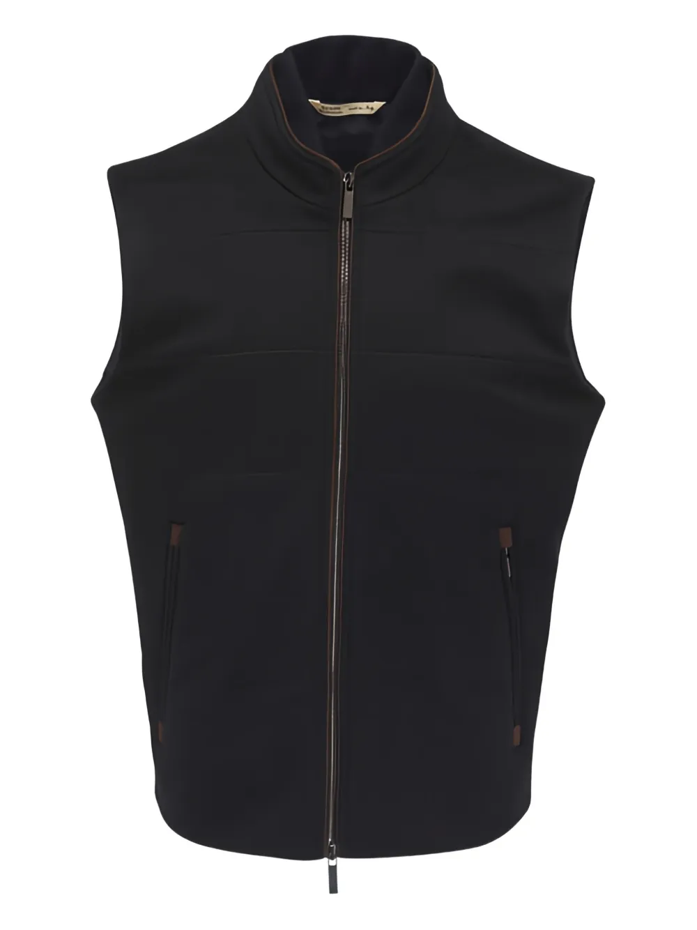 Maurizio Baldassari zip sleeveless gilet | Blue | Image 1
