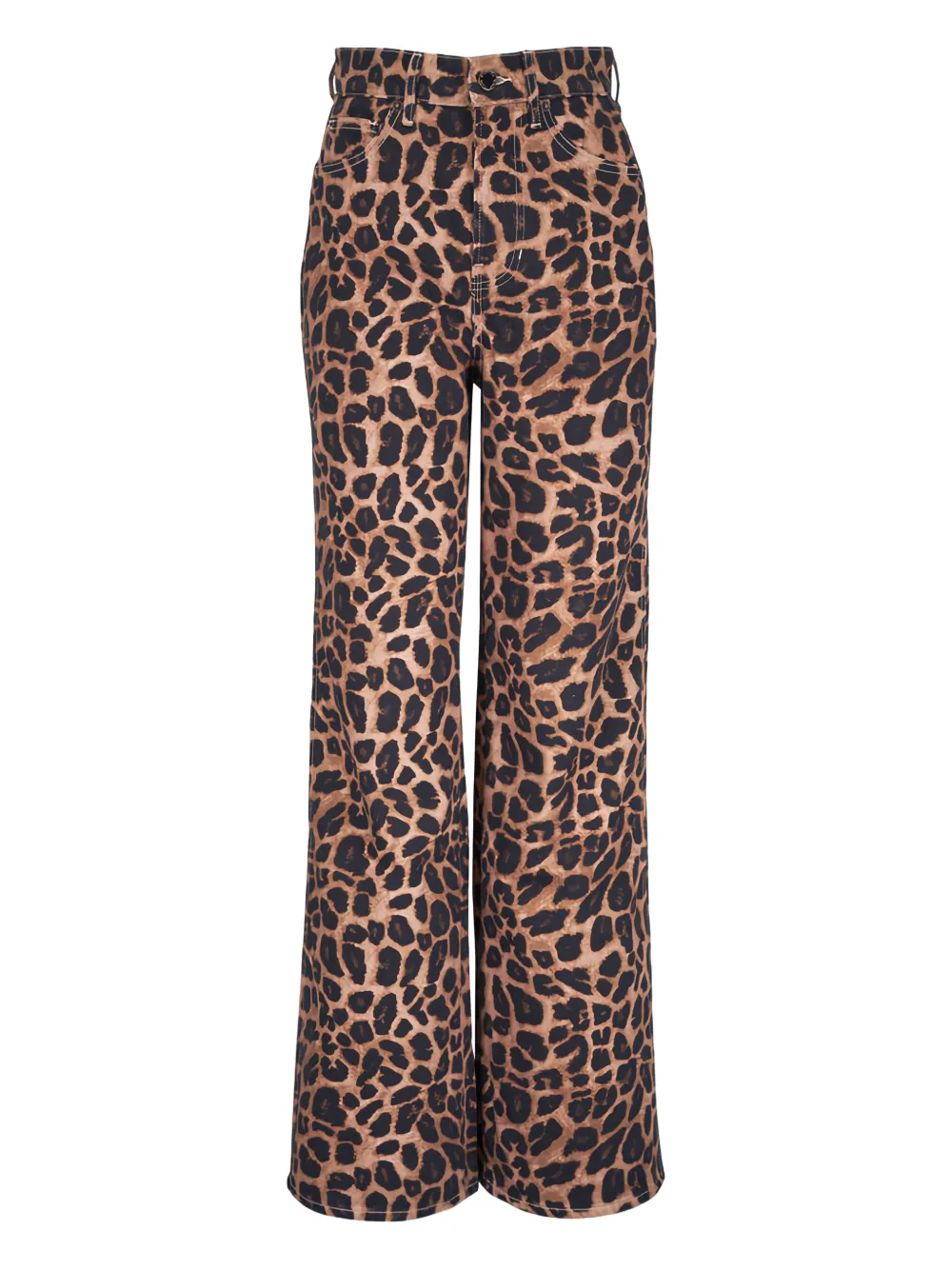 Veronica Beard Taylor leopard-print jeans - Marrone