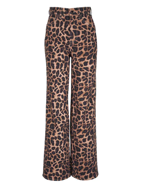 Veronica Beard Taylor leopard-print jeans