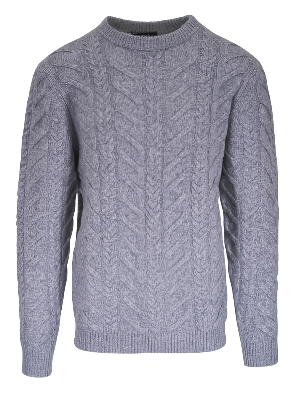 Kinross Cashmere cable-knit crewneck sweater - Grey