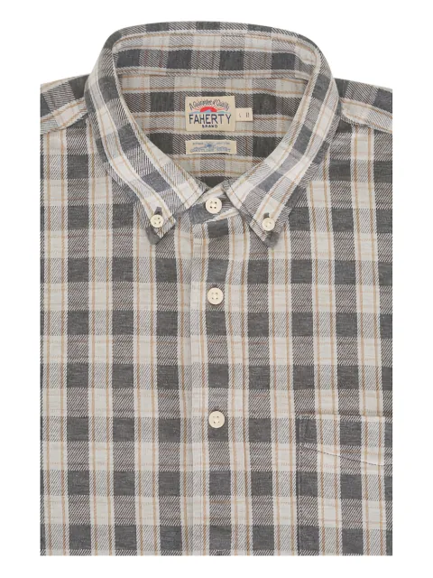 FAHERTY buttoned plaid shirt