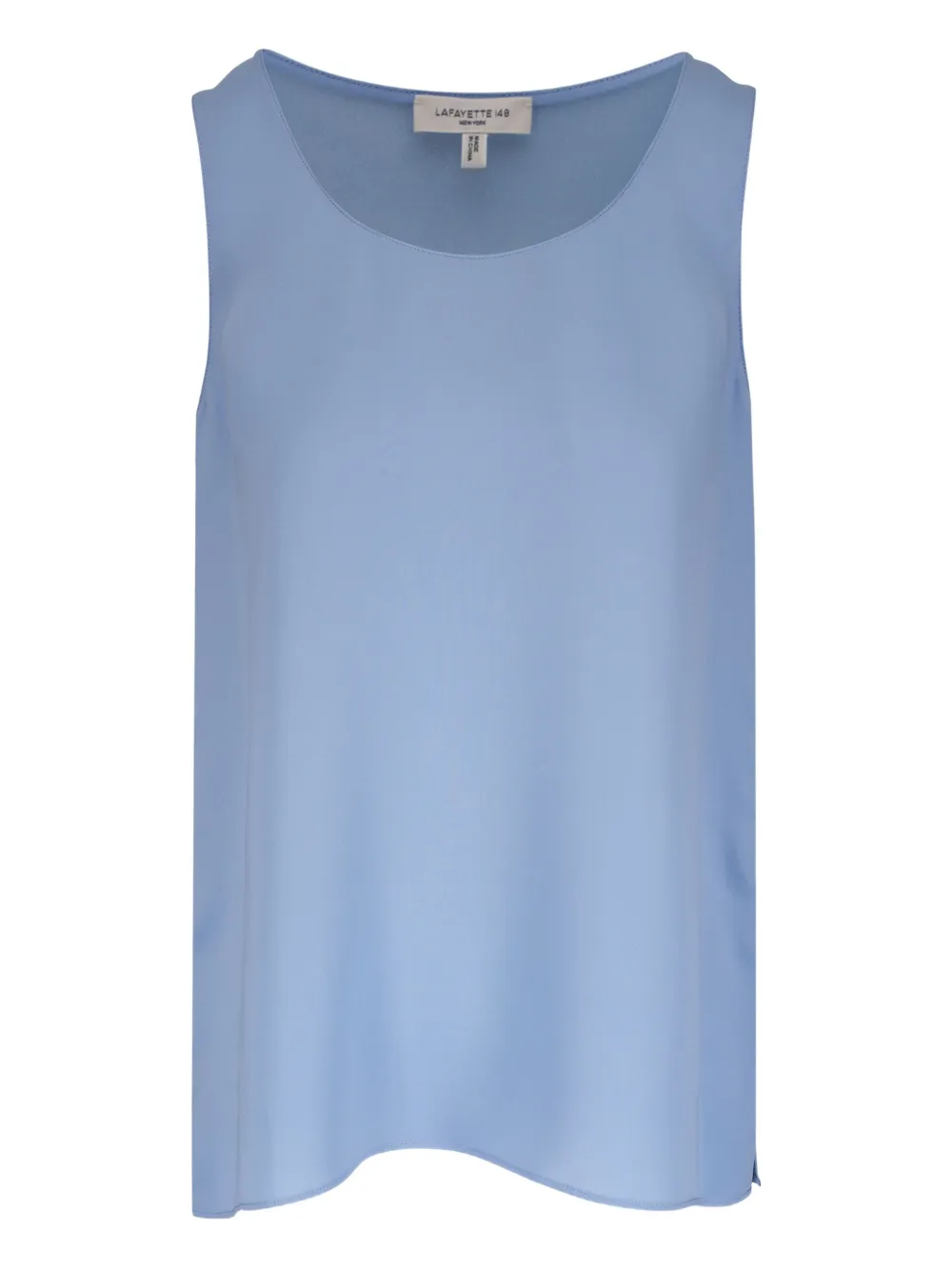 Lafayette 148 Scoop-neck Top In Blue