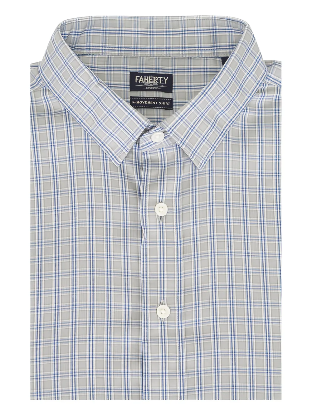 FAHERTY check-pattern shirt | Grey | Image 1