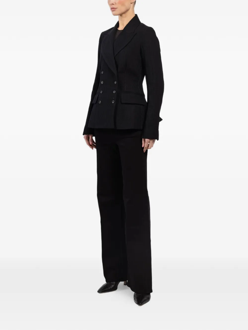 Button Double-Breasted Jacket