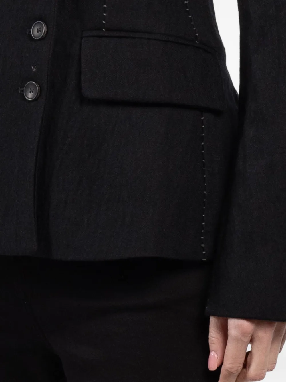 Button Double-Breasted Jacket