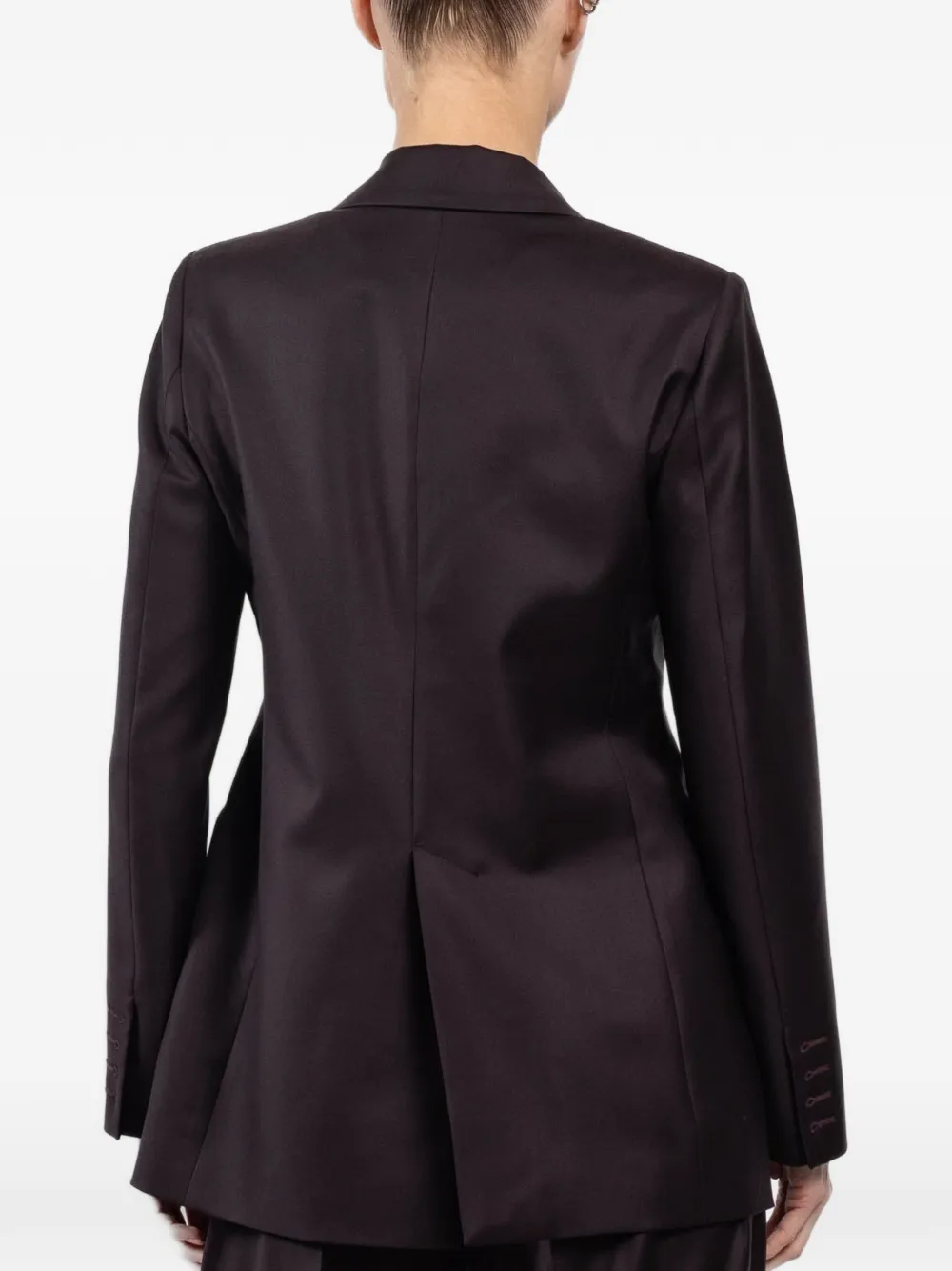 SA SU PHI Andrea blazer met enkele rij knopen Rood