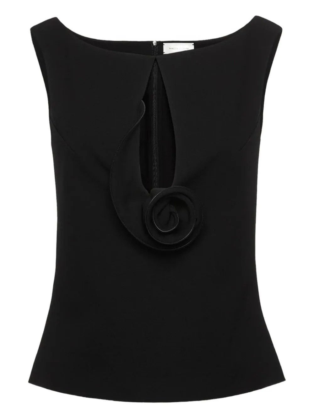 Magda Butrym flower-detail blouse - Nero