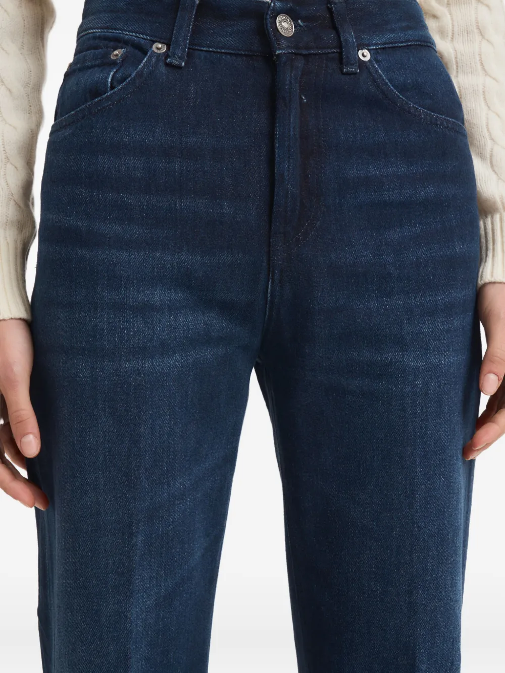 DONDUP Katoenen flared jeans Blauw