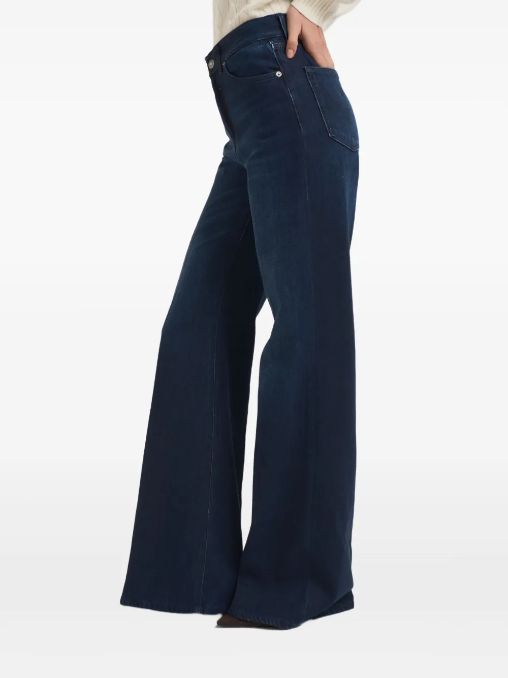 DONDUP Katoenen flared jeans Blauw