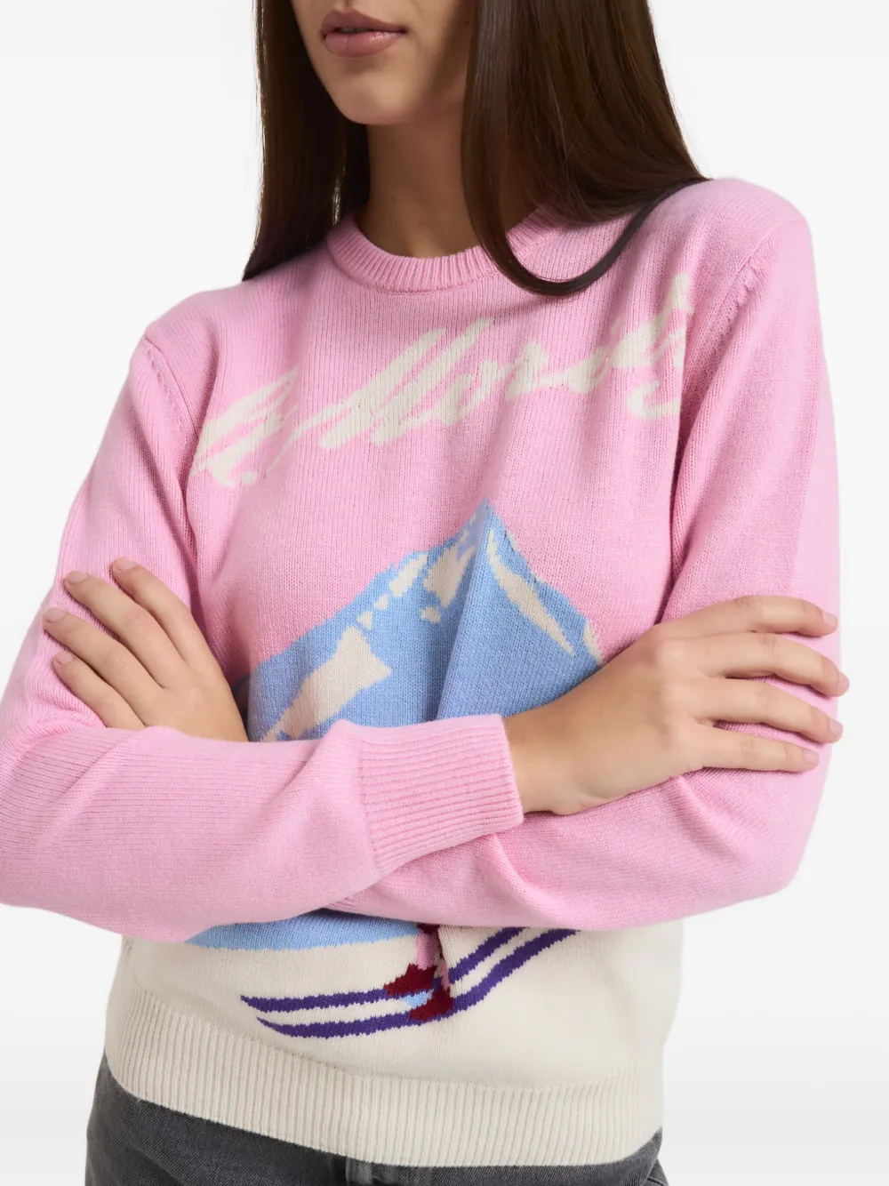 Mc2 Saint Barth Crew-neck Sweater In Pink