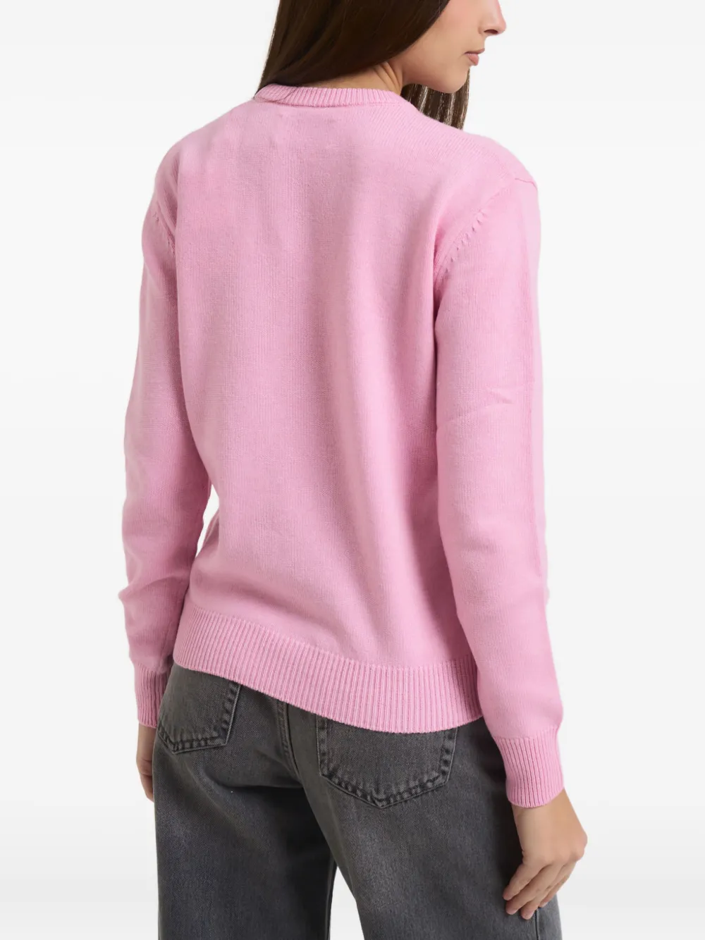 Mc2 Saint Barth Crew-neck Sweater In Pink