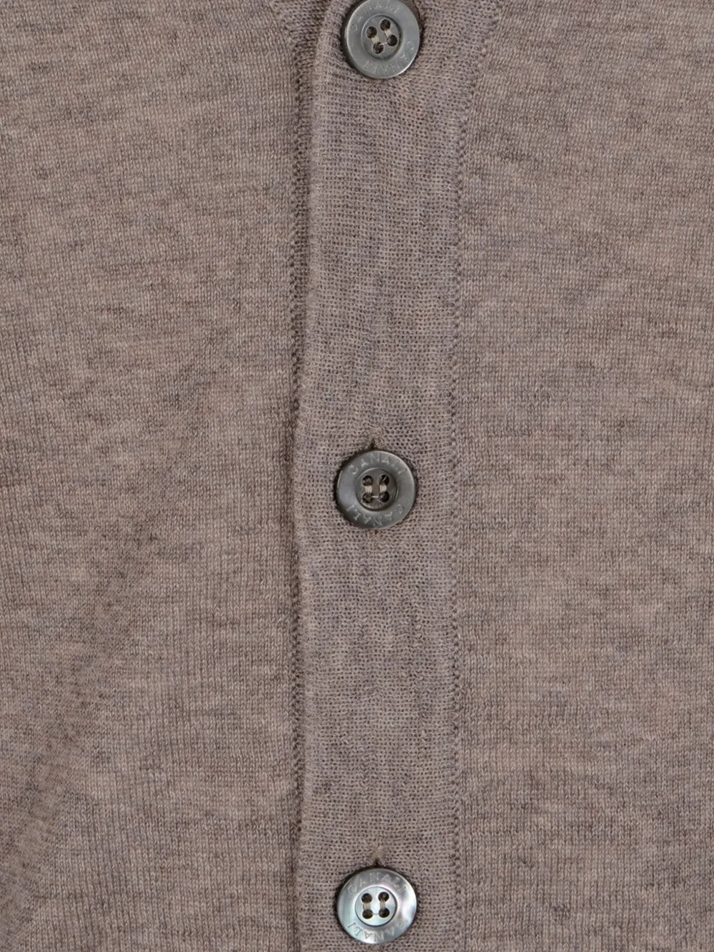 Canali V-neck Cardigan In Brown