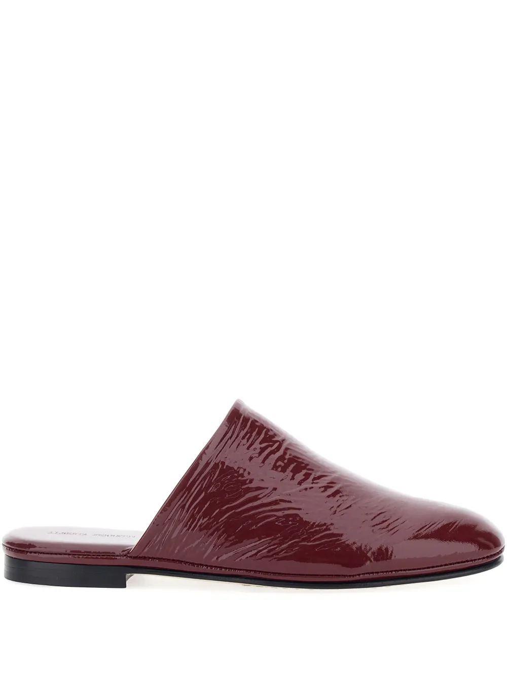 Alberta Ferretti almond-toe leather mules | Red | Image 1
