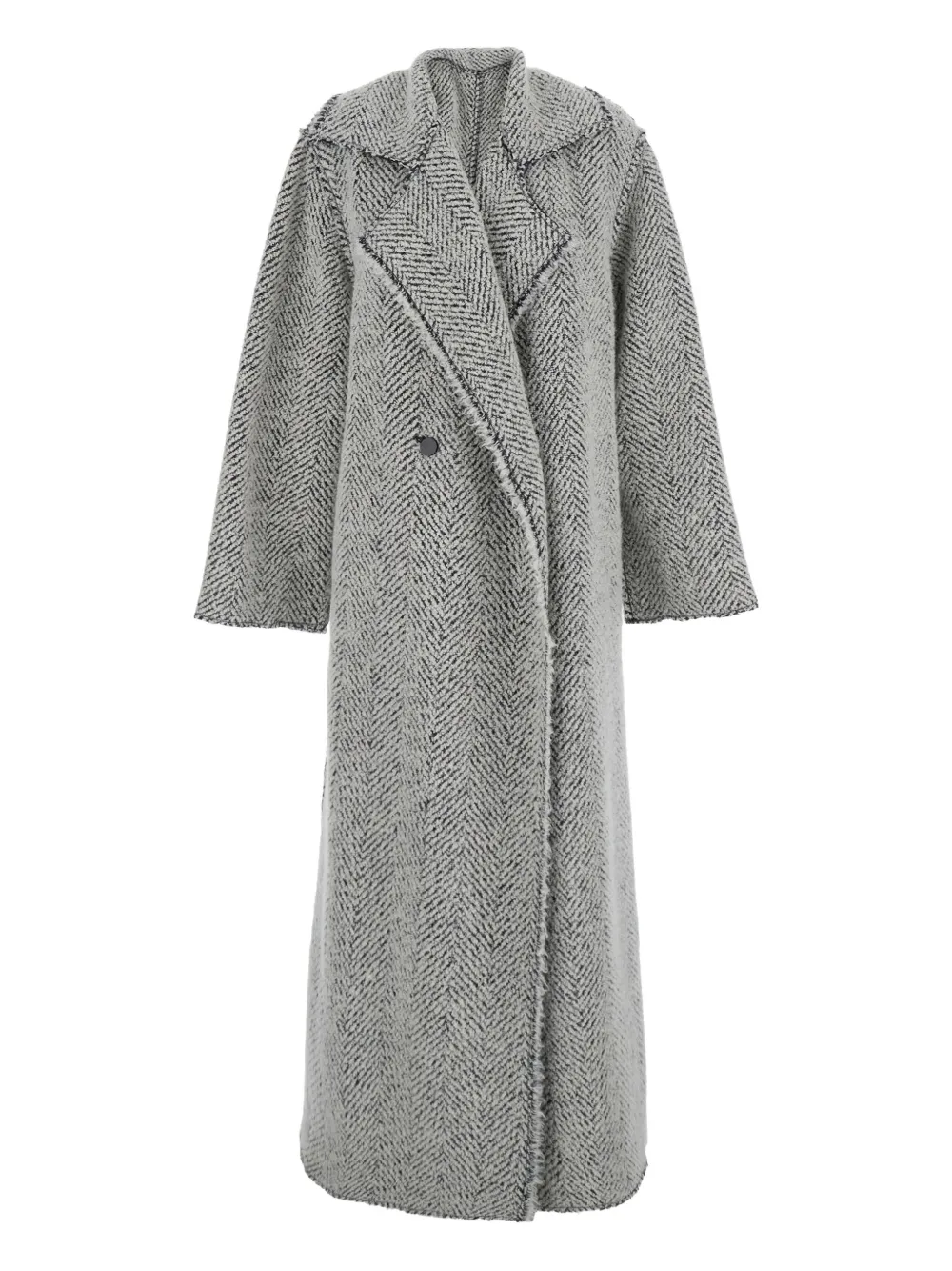 Alberta Ferretti double-breasted coat | Grey | Image 1
