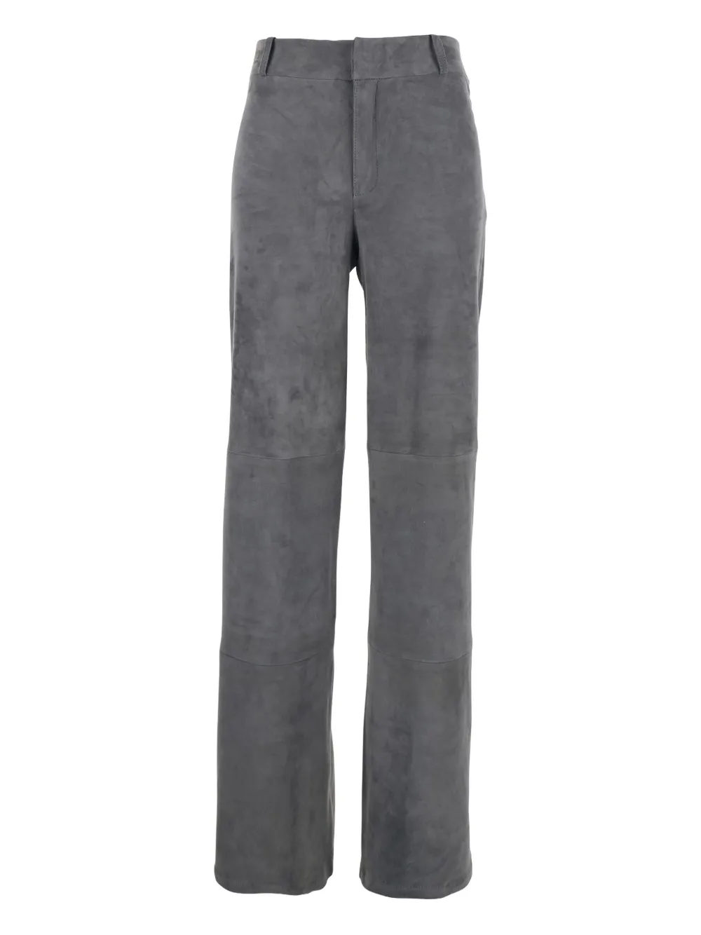 Arma beltloops suede trousers | Grey | Image 1
