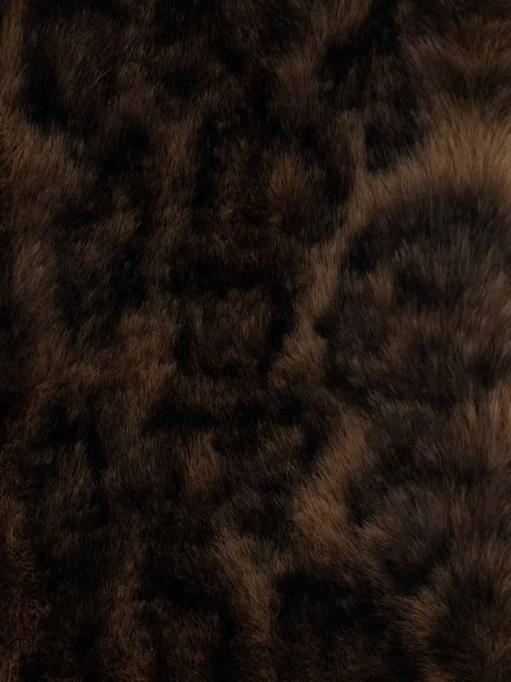 Apparis Kai sjaal met luipaardprint Bruin