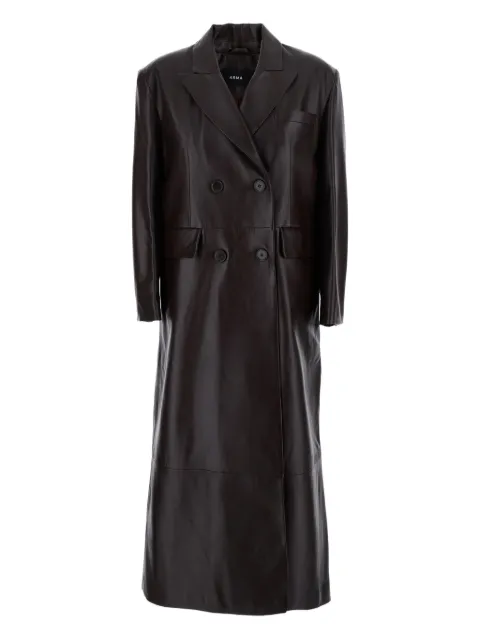 Arma double-breasted flap-pockets coat
