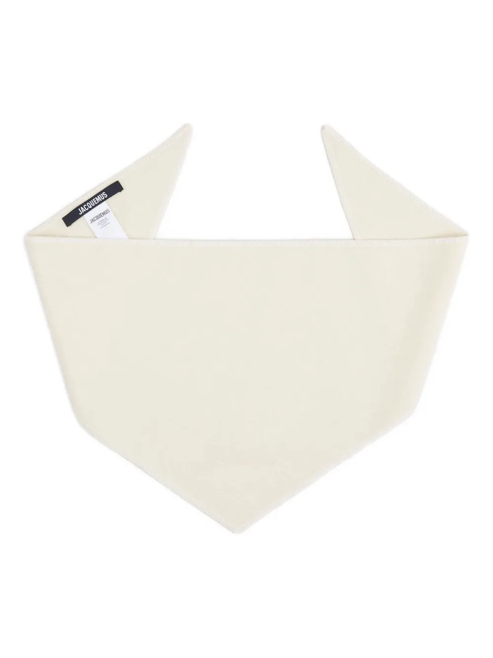 Jacquemus Triangular Shape Scarf In Neutral