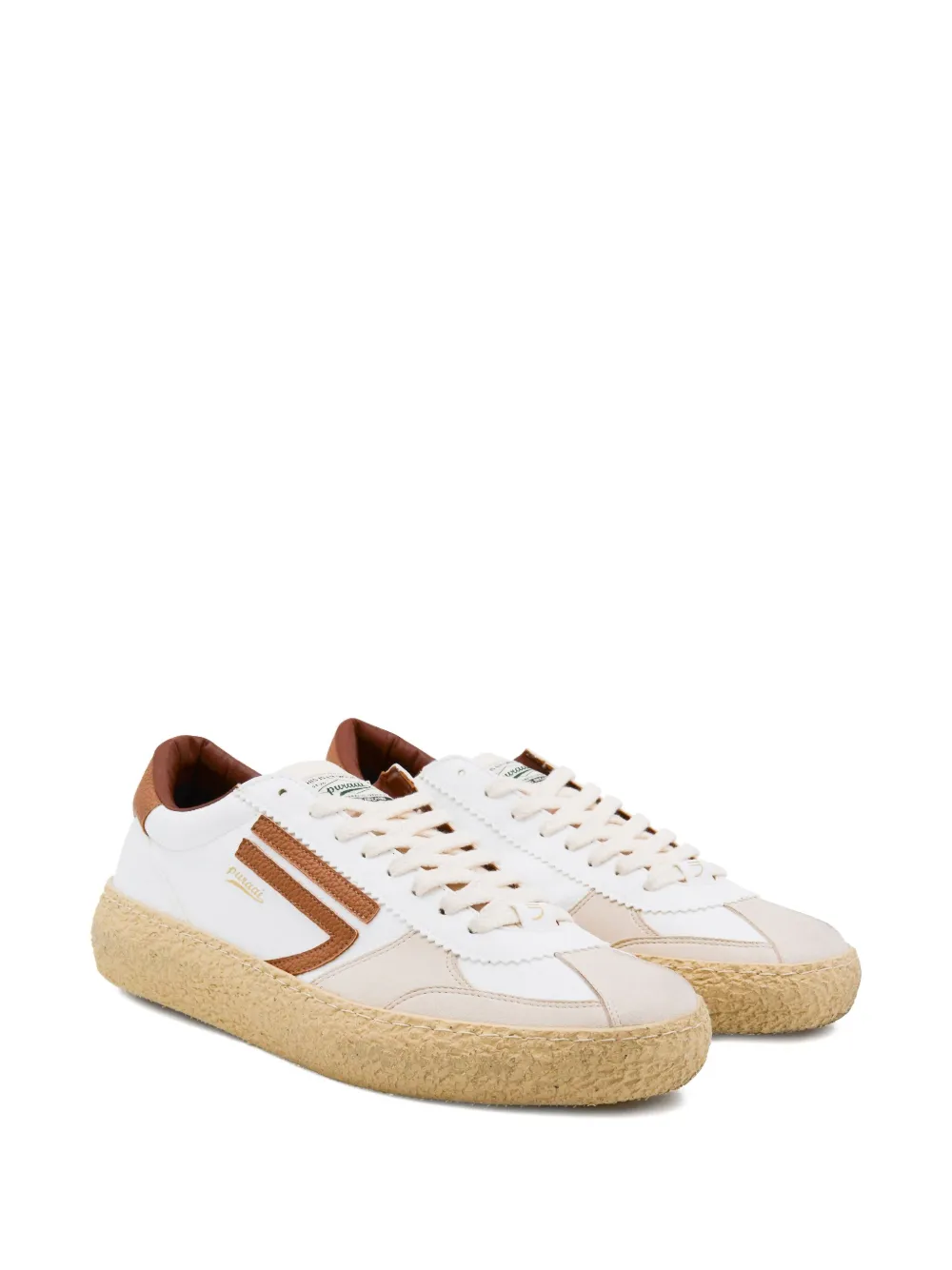 Puraai Sneakers met vlakken Wit