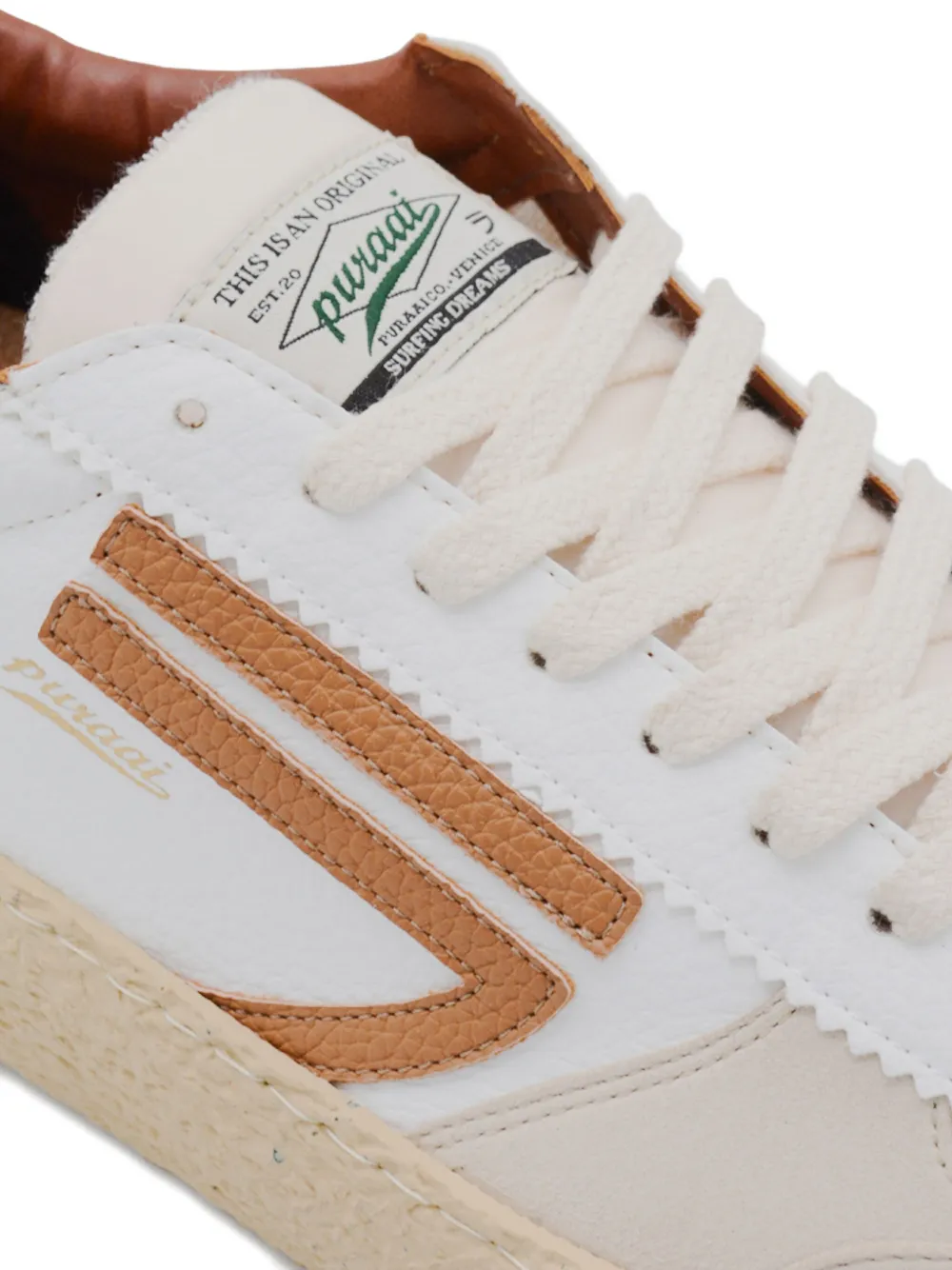 Puraai Sneakers met vlakken Wit
