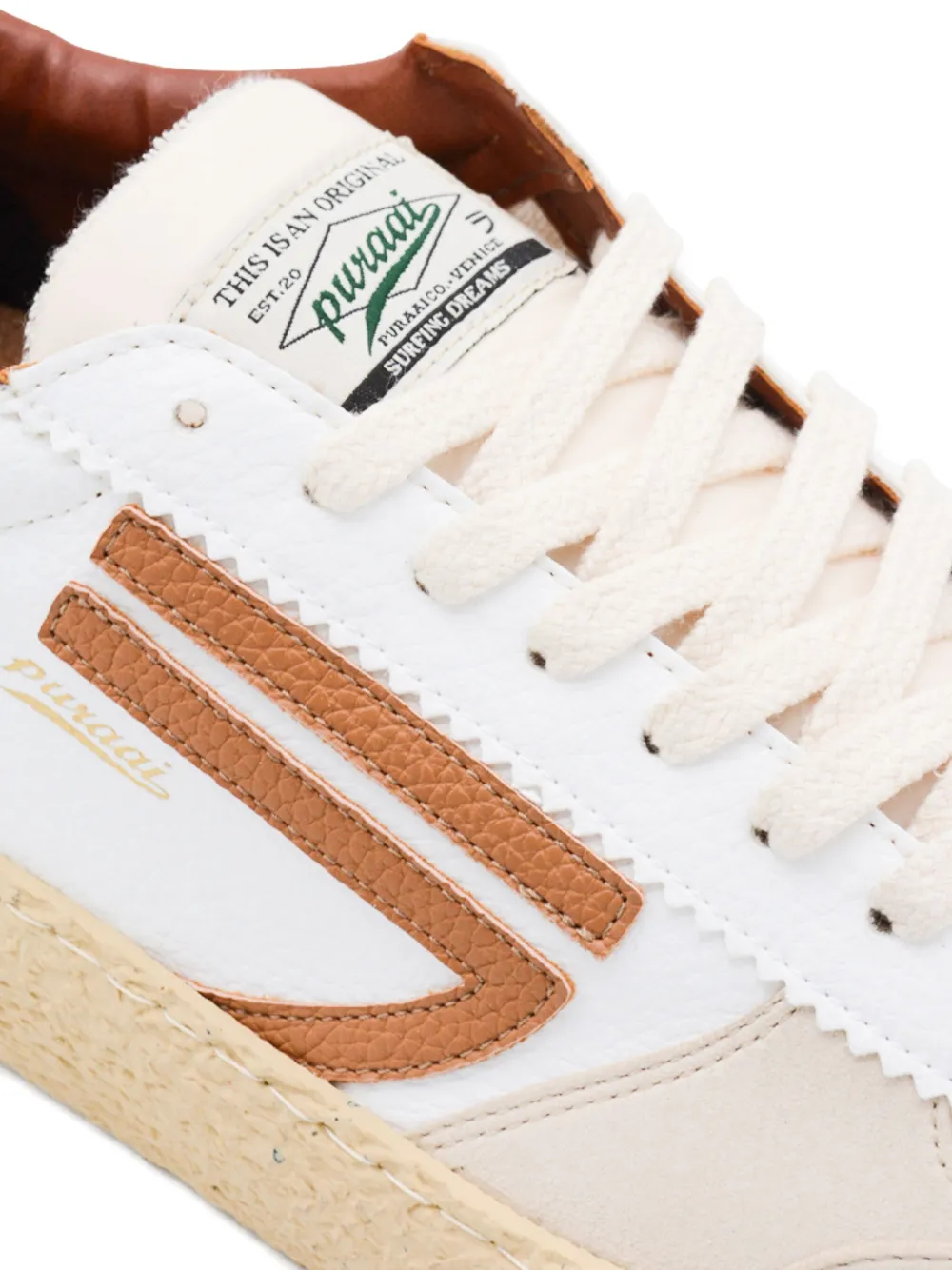 Puraai Sneakers met vlakken Wit