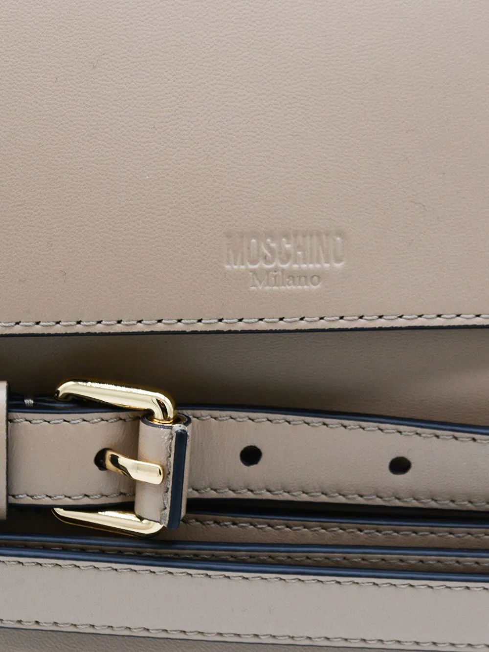 Moschino Tie Me schoudertas Beige