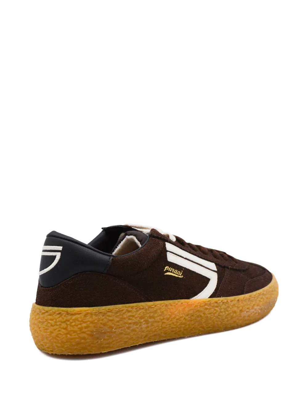 Puraai Sneakers met logo Bruin