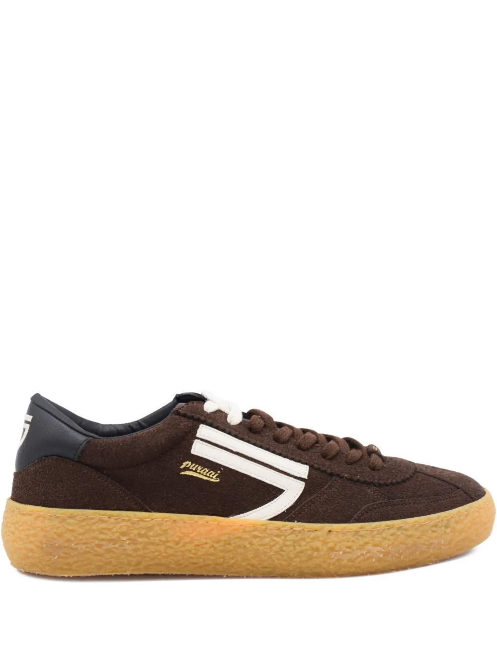 Puraai Sneakers met logo Bruin