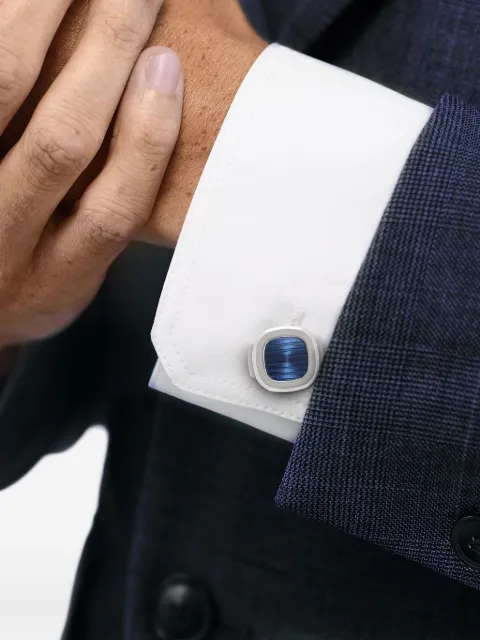 Patek Philippe 18K white gold Nautilus square cufflinks
