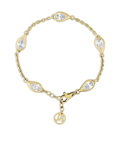 Jewels Aficionado 14K gold Mika pear-shaped diamond bracelet