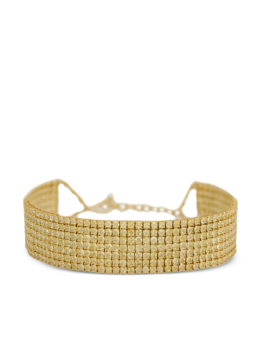 Jewels Aficionado 18kt Gelbgold-Choker mit Diamanten