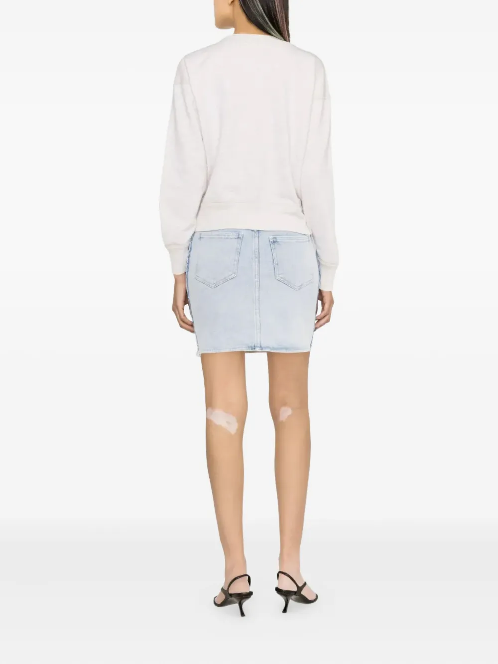 Isabel Marant Shad Sweatshirt With Embroidered Logo In White