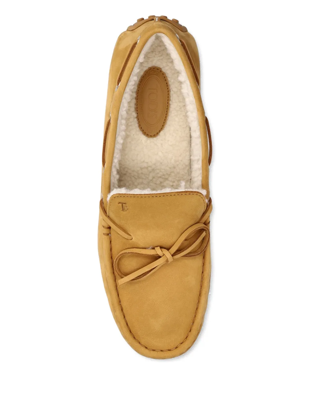 Tod's City Gommino Nubuck Loafers In Animal Print