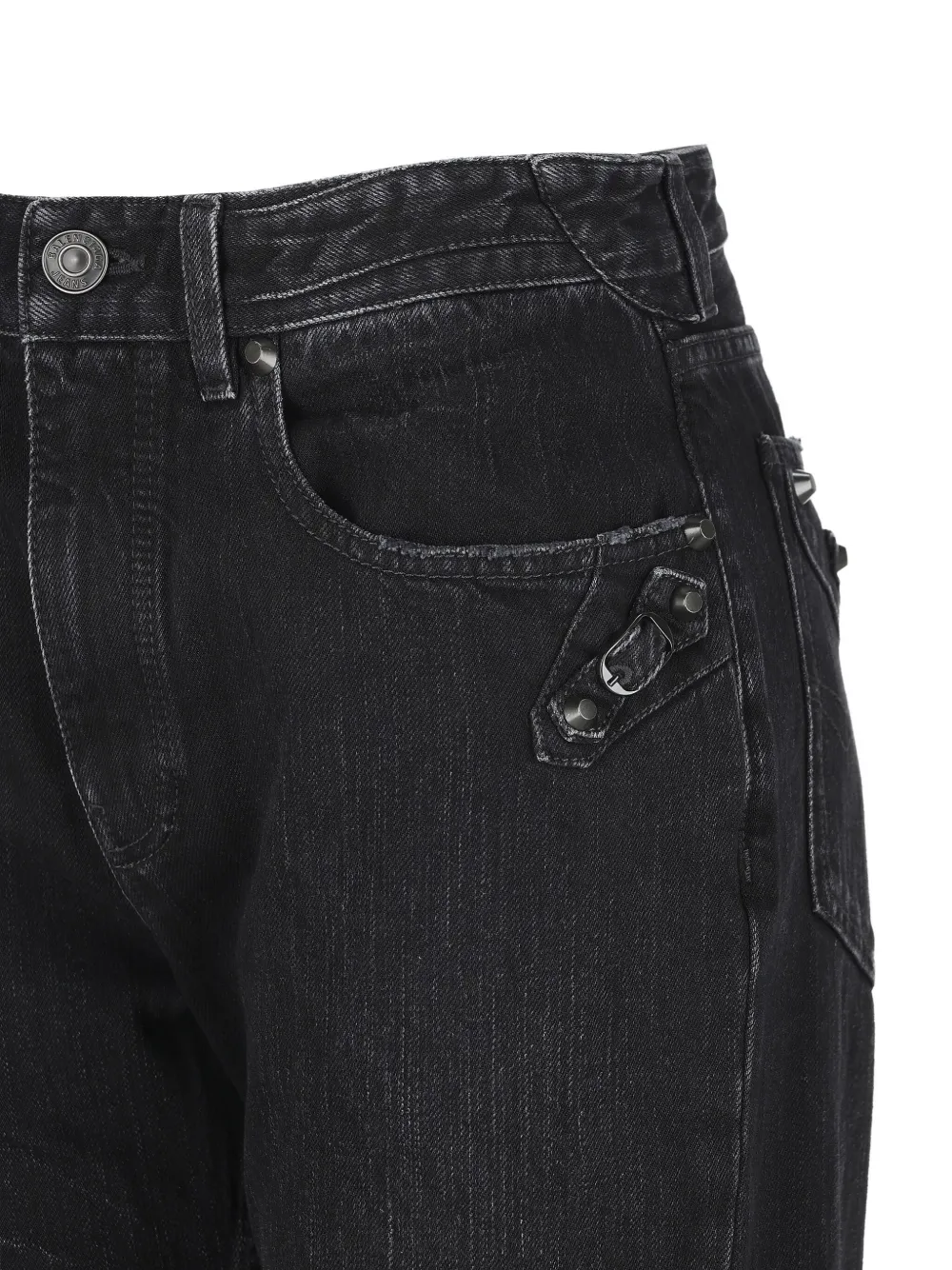 Balenciaga Broek met studs en gesp Zwart