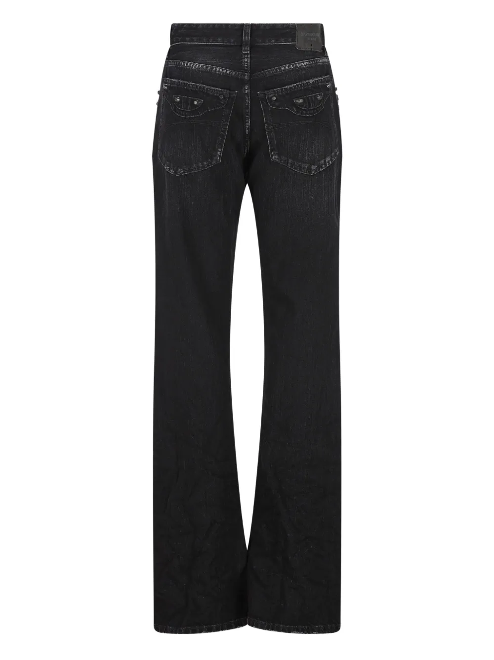 Balenciaga City buckle studded trousers - Zwart
