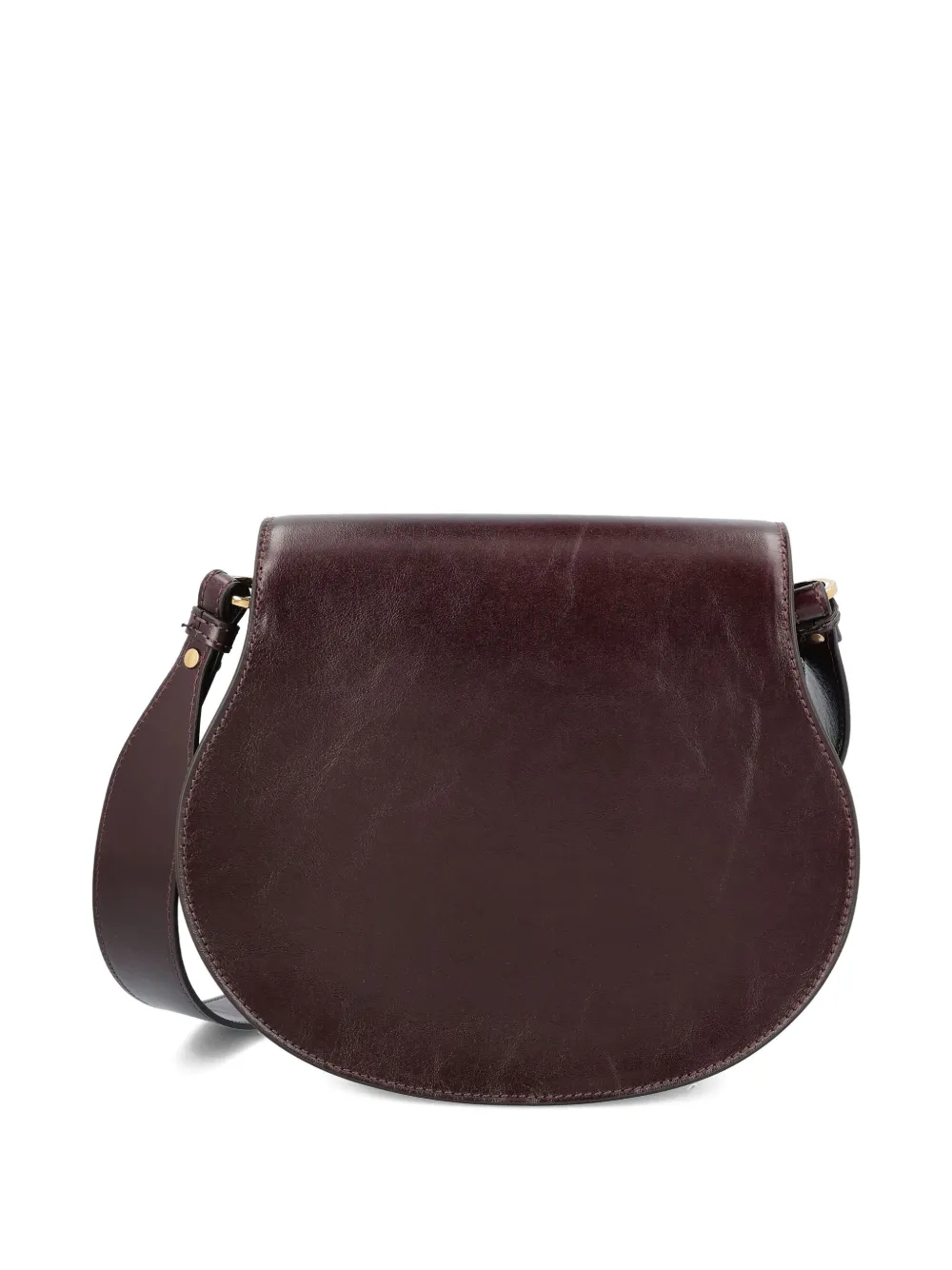 Chloé Small Marcie Saddle Leather Cross-body Bag In Brown
