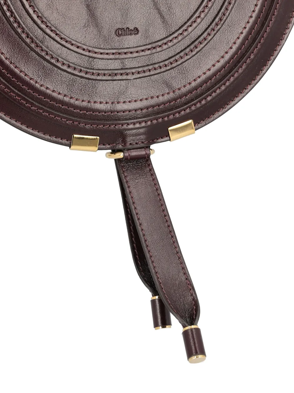 Chloé Small Marcie Saddle Leather Cross-body Bag In Brown